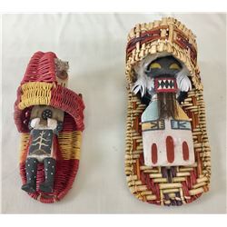 Two Unique Hopi Dolls with Cradles