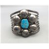 Image 1 : Unique Turquoise 'Flower' Cuff Bracelet