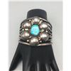 Image 6 : Unique Turquoise 'Flower' Cuff Bracelet