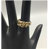 Image 1 : Sterling Silver and Gold Nugget Ring