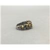 Image 3 : Sterling Silver and Gold Nugget Ring