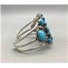 Image 2 : Sterling Silver and Turquoise Cluster Bracelet