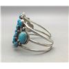 Image 5 : Sterling Silver and Turquoise Cluster Bracelet