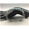 Image 6 : Sterling Silver and Turquoise Cluster Bracelet
