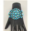 Image 7 : Sterling Silver and Turquoise Cluster Bracelet