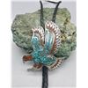 Image 1 : Navajo Inlay Eagle Themed Bolo