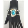 Image 2 : Vintage Turquoise and Sterling Silver Bracelet