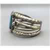 Image 4 : Unique Cast Turquoise and Sterling Silver Bracelet