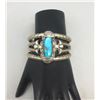 Image 6 : Unique Cast Turquoise and Sterling Silver Bracelet