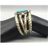 Image 7 : Unique Cast Turquoise and Sterling Silver Bracelet