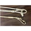Image 7 : Hand Braided Rawhide Reins with Two Romals