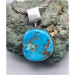 Turquoise and Sterling Silver Necklace