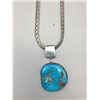 Image 2 : Turquoise and Sterling Silver Necklace