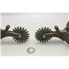 Image 10 : Large Crockett Renalde Spurs with Straps
