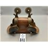 Image 12 : Large Crockett Renalde Spurs with Straps