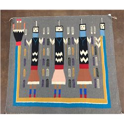 Vintage Pictorial Navajo Textile