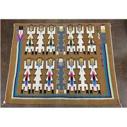 Vintage Pictorial Navajo Textile