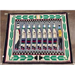 Vintage Pictorial Navajo Textile