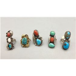 Five Vintage Rings