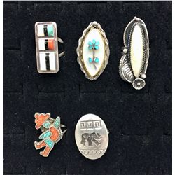 Five Vintage Rings