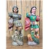 Two Folk Art Religious Santos