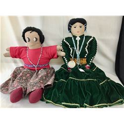 Two Large Navajo Dolls