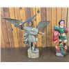 Two Religious Folk Art Santos