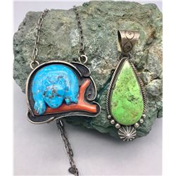 Two Navajo Pendants