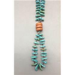 Vintage Turquoise and Heishi Necklace