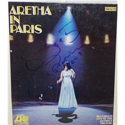 Signed Aretha Franklin Aretha In Paris Album Cover