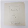 Image 1 : Signed Andy Warhol Campbell’s Pea Soup Sketch