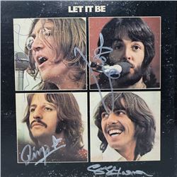 The Beatles Signed Let It Be Album Cover