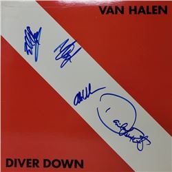 Signed Van Halen  Diver Down Album Cover