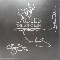 Signed The Eagles, The Long Run Album Cover
