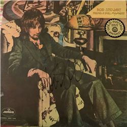 Signed Rod Stewart Never A Dull Moment Album Cover