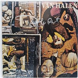 Signed Van Halen Fair Warning Album Cover