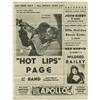 Image 2 : BILLIE HOLIDAY ,Hot Lips Page and JAY McSHANN 1942 Apollo Concert Handbill