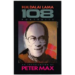 PETER MAX Original 1991 DALAI LAMA Handbill / Invitation