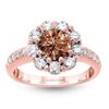 Image 1 : Ring 2.4 Ct. T.g.w. Diamond In 14k Rose Gold