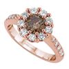 Image 1 : Ring 1.47 Ct. T.g.w. Diamond In 14k Rose Gold