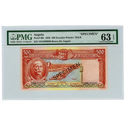 Banco de Angola. 1956. Specimen Banknote.