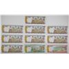 Image 2 : Bahamas Monetary Authority. 1968. Lot of 10 Issued Notes.