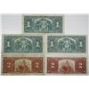 Image 2 : Bank of Canada. 1937. Lot of 5 Issued Notes.