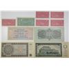 Image 2 : Narodna Banka Ceskoslovenska & Other Issuers. 1944-1945. Lot of 10 Specimen & Issued Notes.