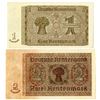 Image 2 : Deutsche Rentenbank. 1937 (1948). Pair of Specimen Banknotes.