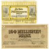 Image 1 : Germany. Notgeld, 1923 Issued Banknote Pair from Horde.