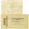 Image 2 : Germany. Notgeld, 1923 Issued Banknote Pair from Horde.