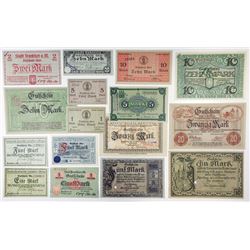 Notgeld Issues. 1918-1919. Good Assortment by Various Issuers.