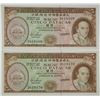Image 1 : Banco Nacional Ultramarino. 1976. Lot of 2 Issued Notes.