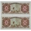 Image 2 : Banco Nacional Ultramarino. 1976. Lot of 2 Issued Notes.